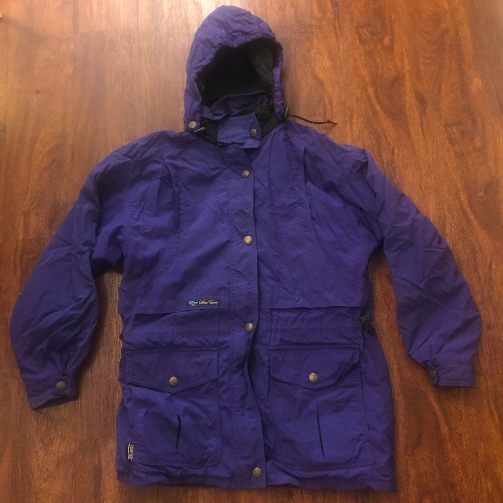Vintage Purple Snow Goose Jacket Goretex Women's Size M Made in Canada